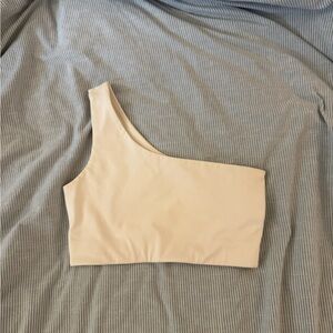 Girlfriend collective one shoulder sports bra